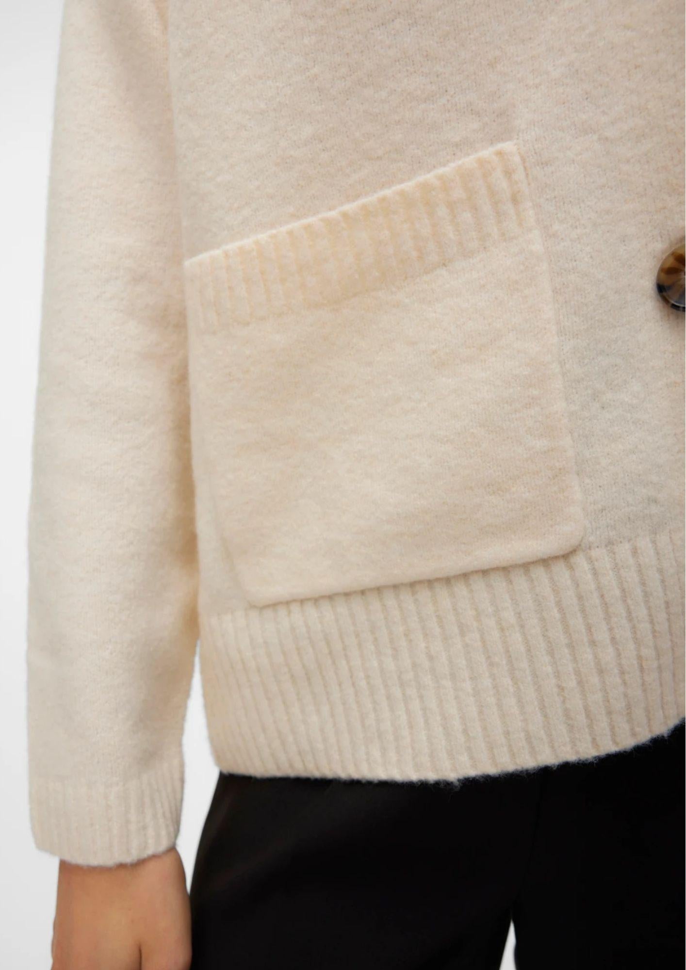 Vero Moda Cardigan Donna Boom Beige 10320457 Birch MELANGE VERO MODA 