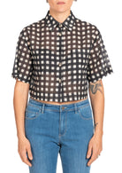 Diana Gallesi Camicia Donna Ecru e Nero 5004R003090N 01 DIANA GALLESI 