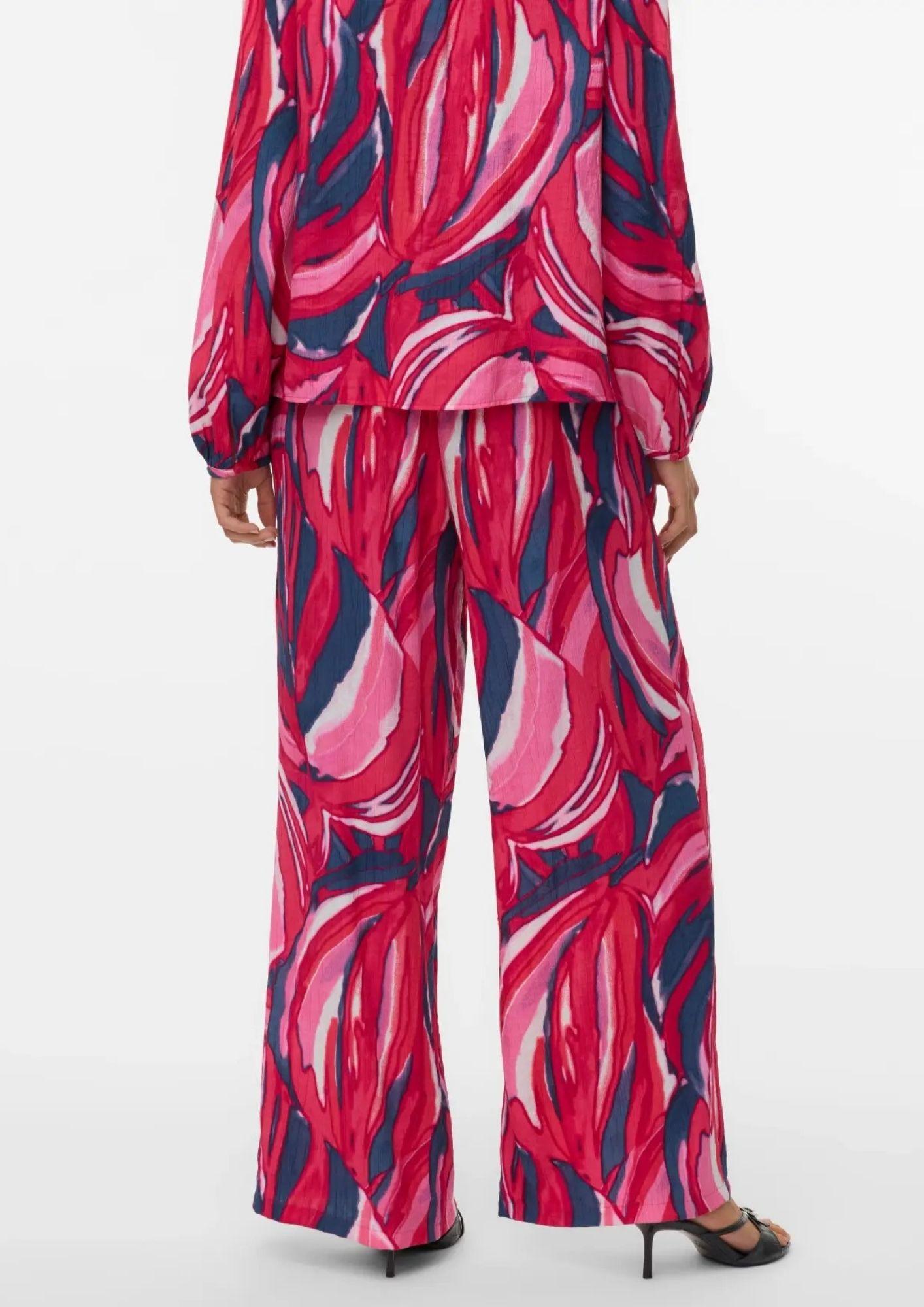 Vero Moda Pantalone Donna Vera Viola Fantasia 10338759 Jazzy Violet VERO MODA 