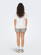 JACQUELINE DE YONG Jacqueline De Yong JDYBIBBI T-shirt Donna Bianco Cloud Dancer T-Shirt