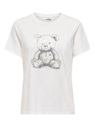 JACQUELINE DE YONG Jacqueline De Yong JDYBIBBI T-shirt Donna Bianco Cloud Dancer T-Shirt