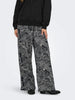 Jacqueline De Yong JDYDEBBIE Pantaloni Wide Fit Donna Nero WHITECAP GRAY GEO