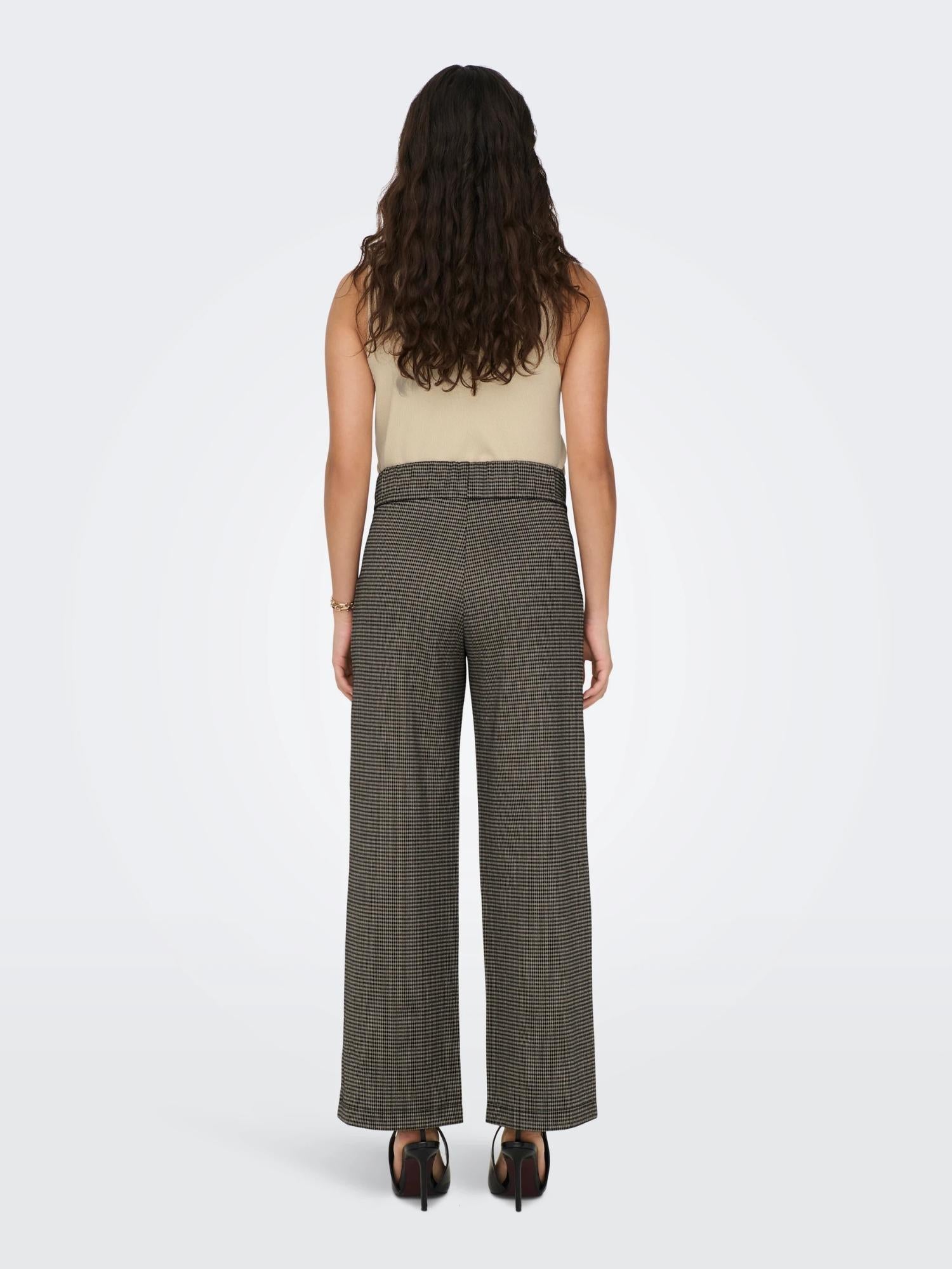 Jacqueline De Yong JDYGEGGO Wide Leg Fit Pantaloni Donna Cobblestone - Santangelo