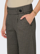Jacqueline De Yong JDYGEGGO Wide Leg Fit Pantaloni Donna Cobblestone - Santangelo