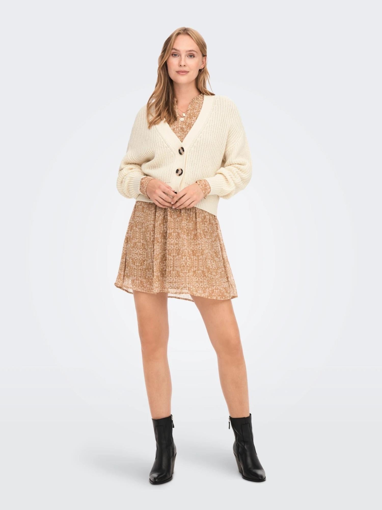 Jacqueline De Yong JDYJUSTY Cardigan Donna Bianco Eggnog - Santangelo