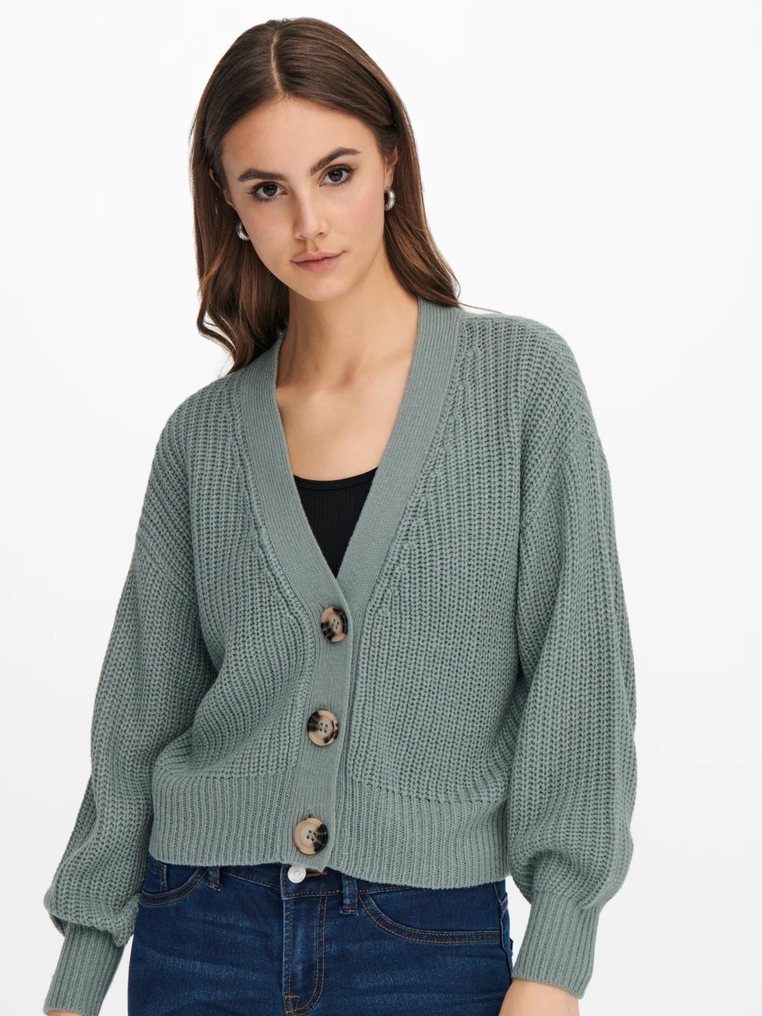 Jacqueline De Yong JDYJUSTY Cardigan Donna Turchese Abyss - Santangelo