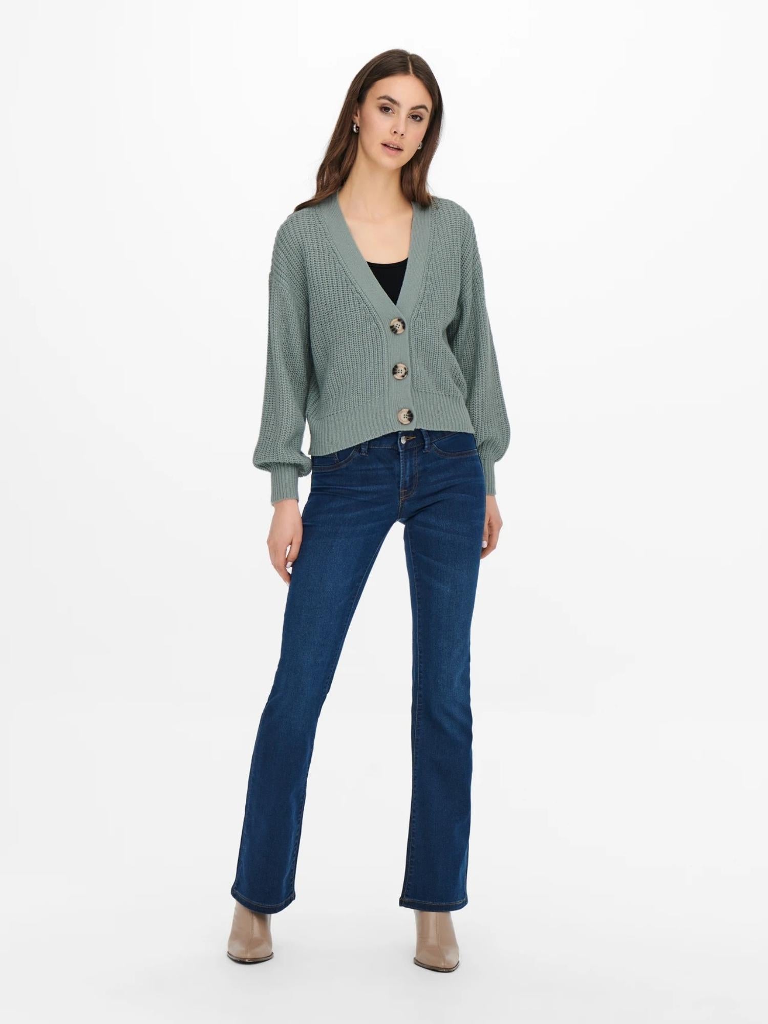 Jacqueline De Yong JDYJUSTY Cardigan Donna Turchese Abyss - Santangelo