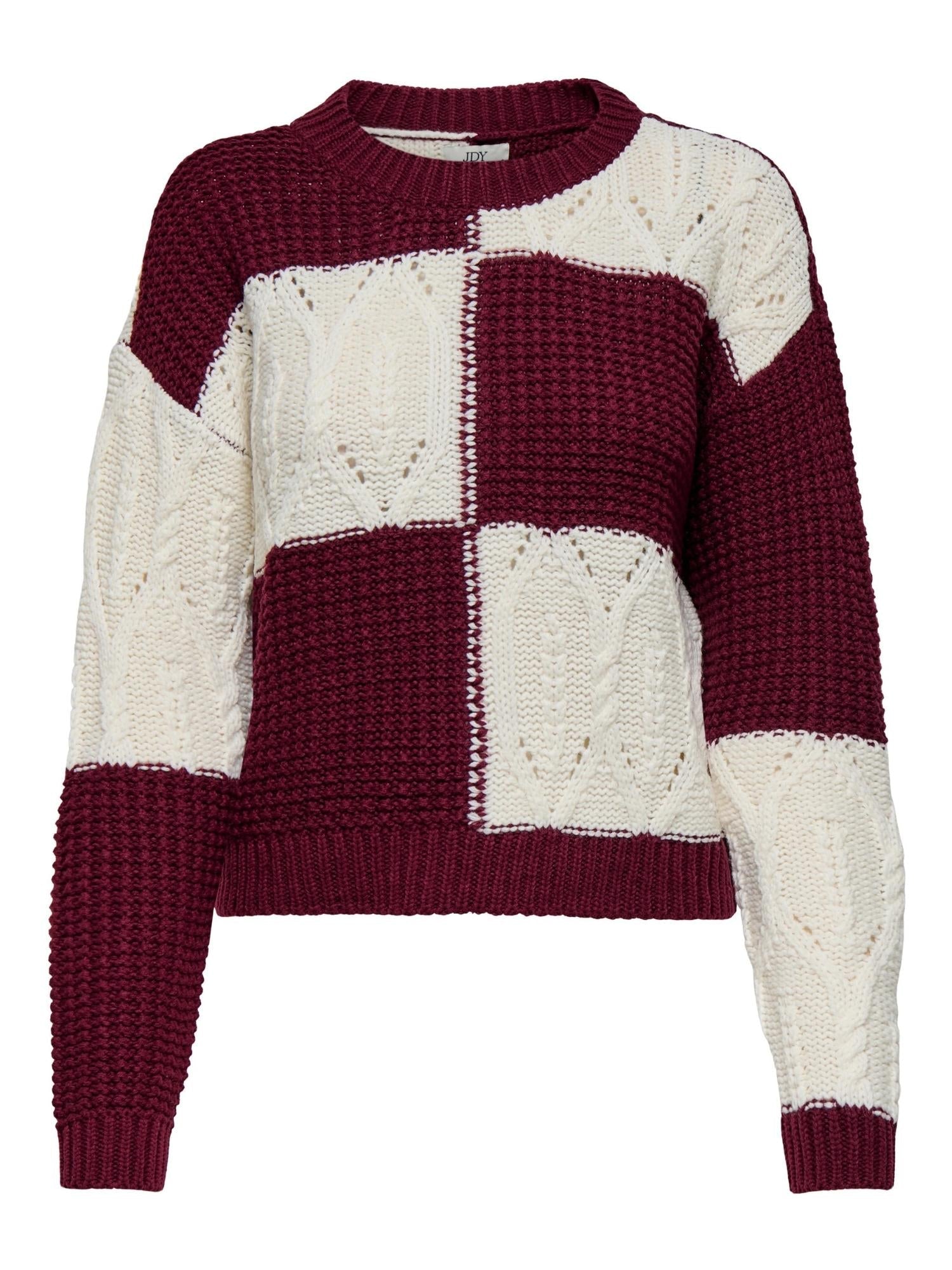 Jacqueline De Yong JDYJUSTY Pullover Donna Cabernet - Santangelo