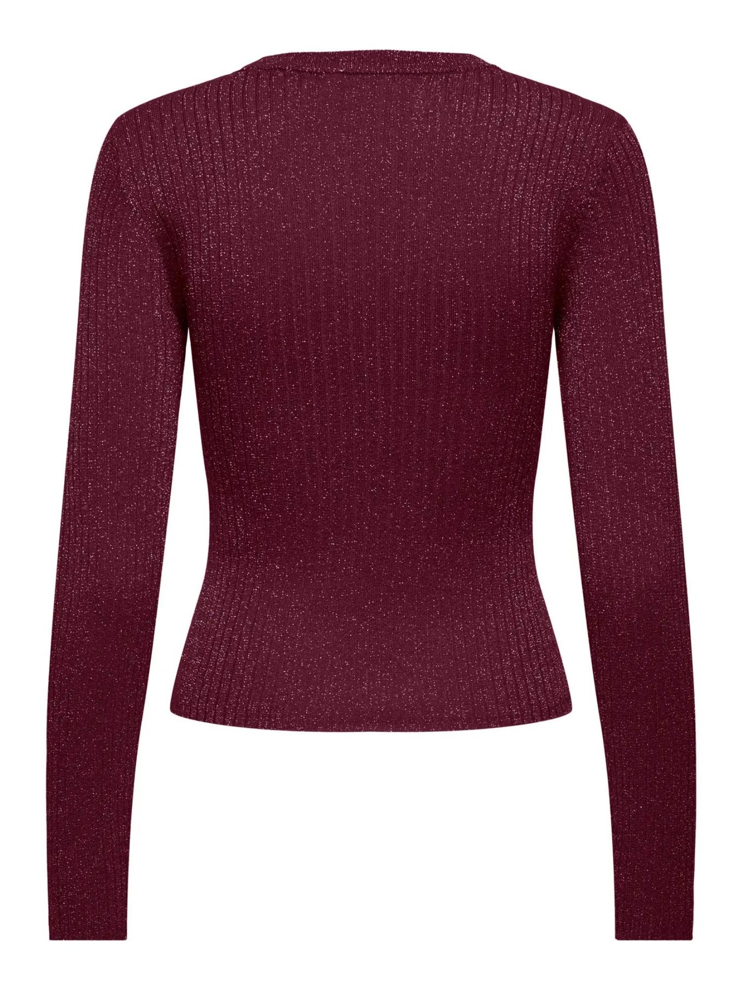 Jacqueline De Yong JDYPLUM Pullover Donna Maroon Banner - Santangelo