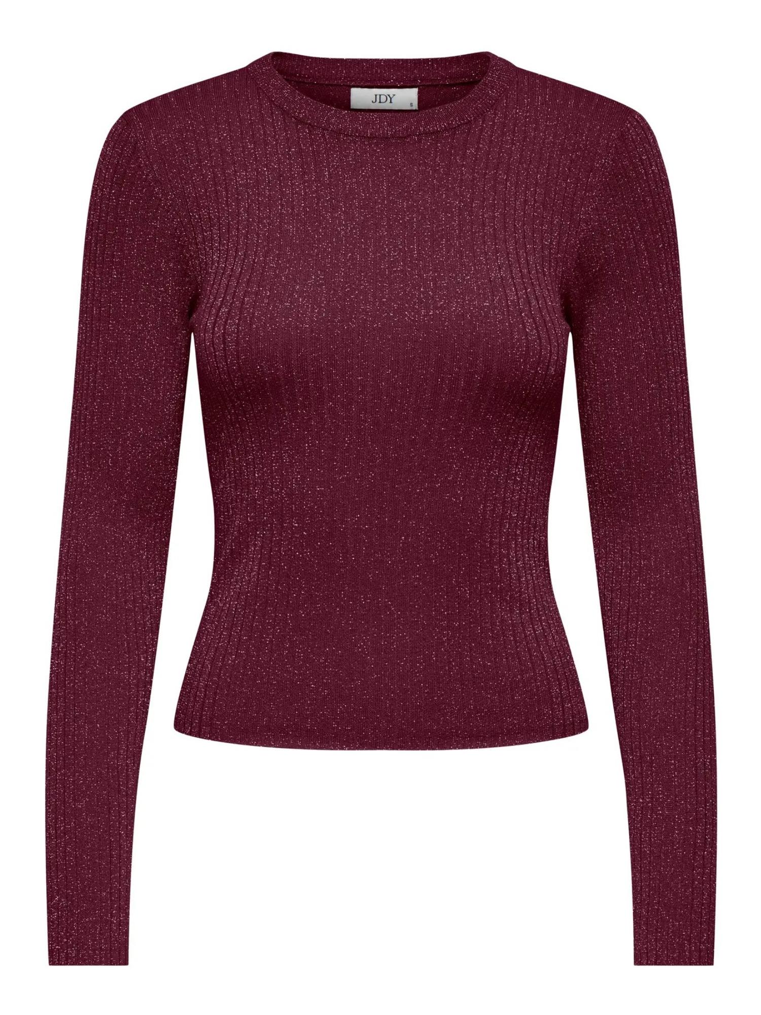 Jacqueline De Yong JDYPLUM Pullover Donna Maroon Banner - Santangelo