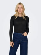 Jacqueline De Yong JDYPLUM Pullover Donna Nero - Santangelo