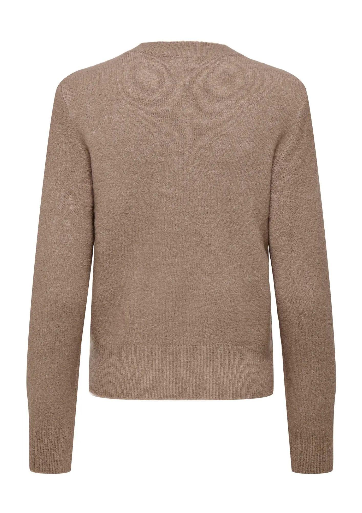 JACQUELINE DE YONG Jaqueline De Yong Pulover Donna Amina Marrone Pullover