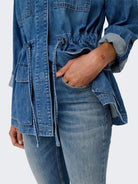 Jeans a zampa d'elefante Donna Medium Blue Denim - Santangelo