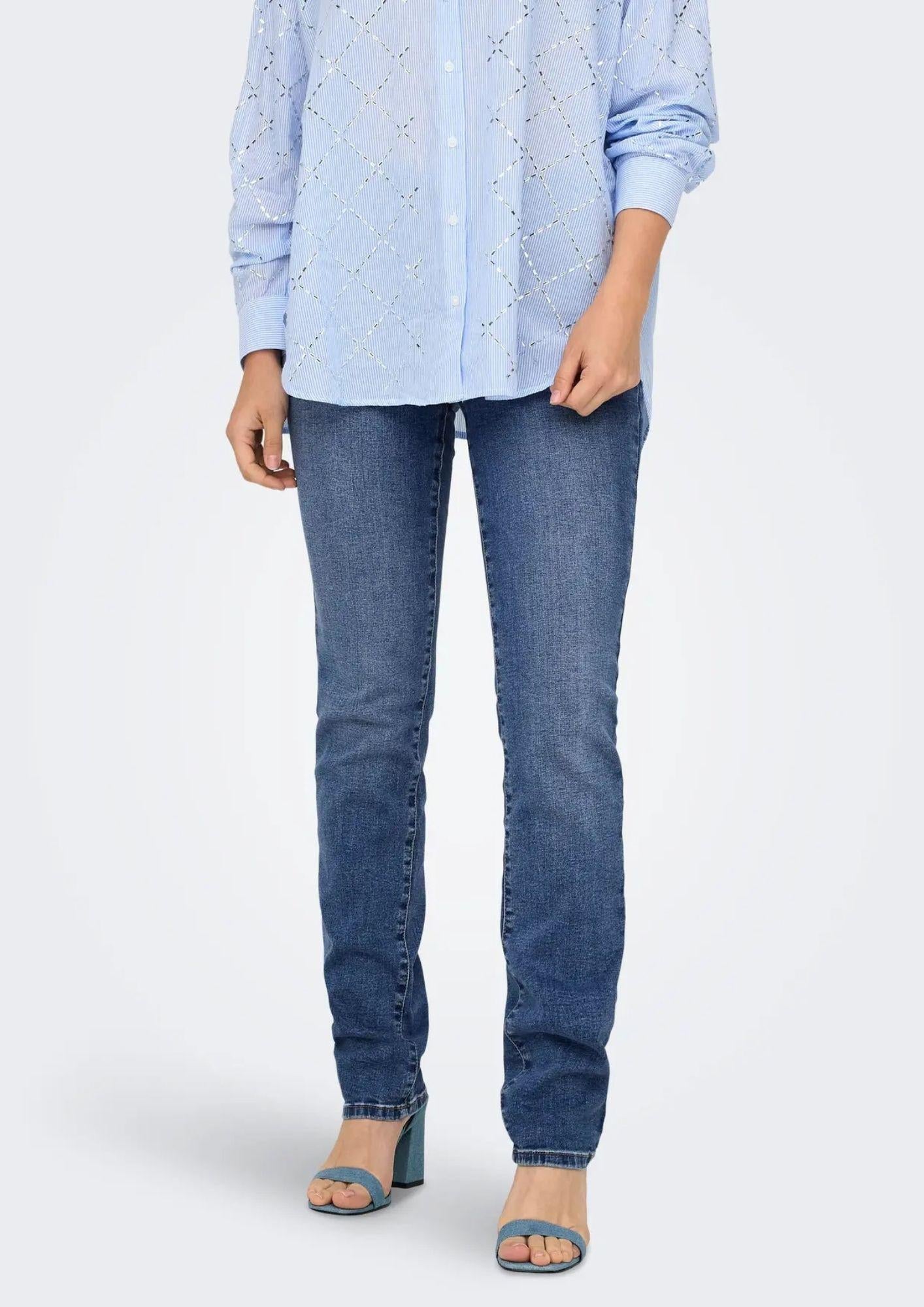 ONLY Jeans Donna Only Onlsui Blu Denim Medio Jeans