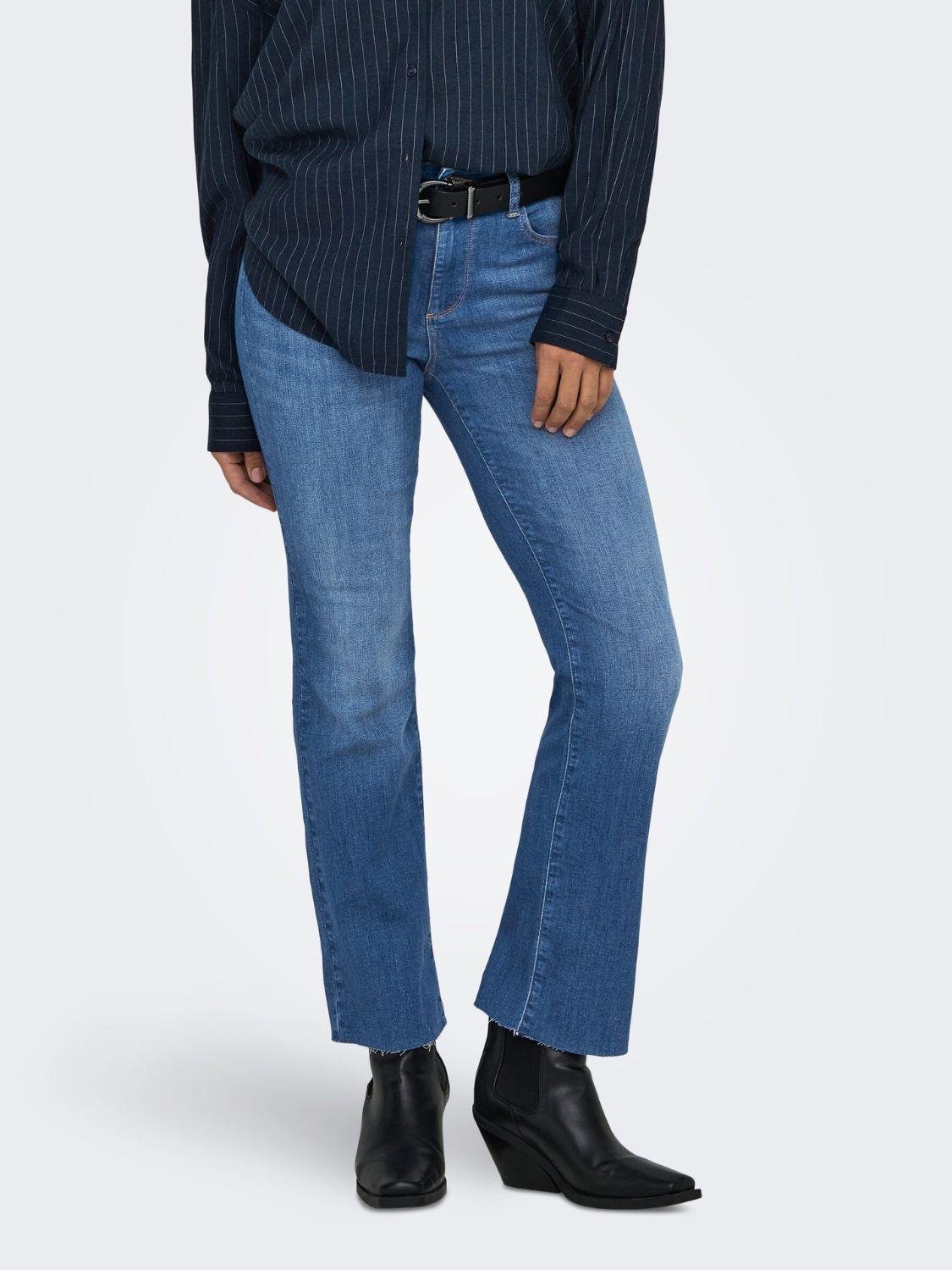 Jeans Flared fit Donna Blu Medio - Santangelo