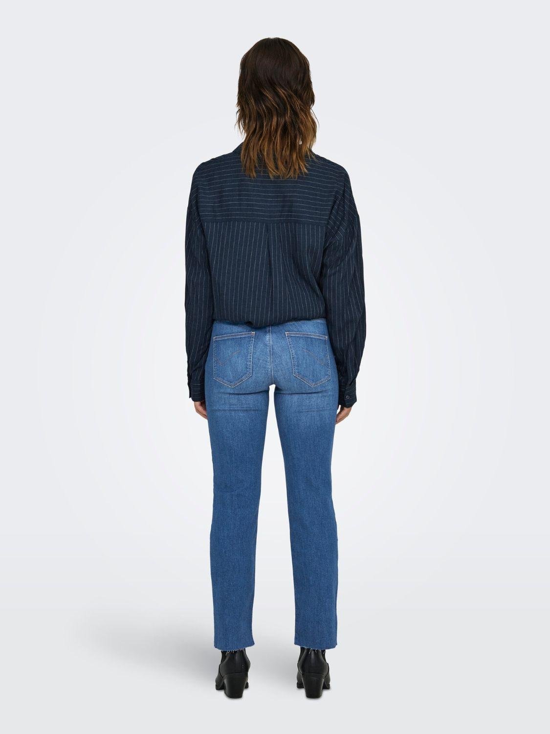 Jeans Flared fit Donna Blu Medio - Santangelo
