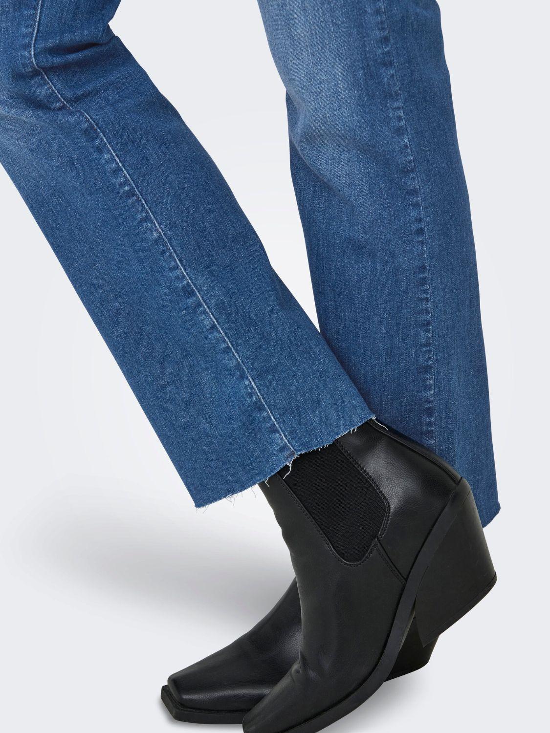 Jeans Flared fit Donna Blu Medio - Santangelo