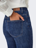 Jeans Flared fit Donna Dark Blue Denim - Santangelo