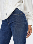 Jeans Flared fit Donna Dark Blue Denim - Santangelo