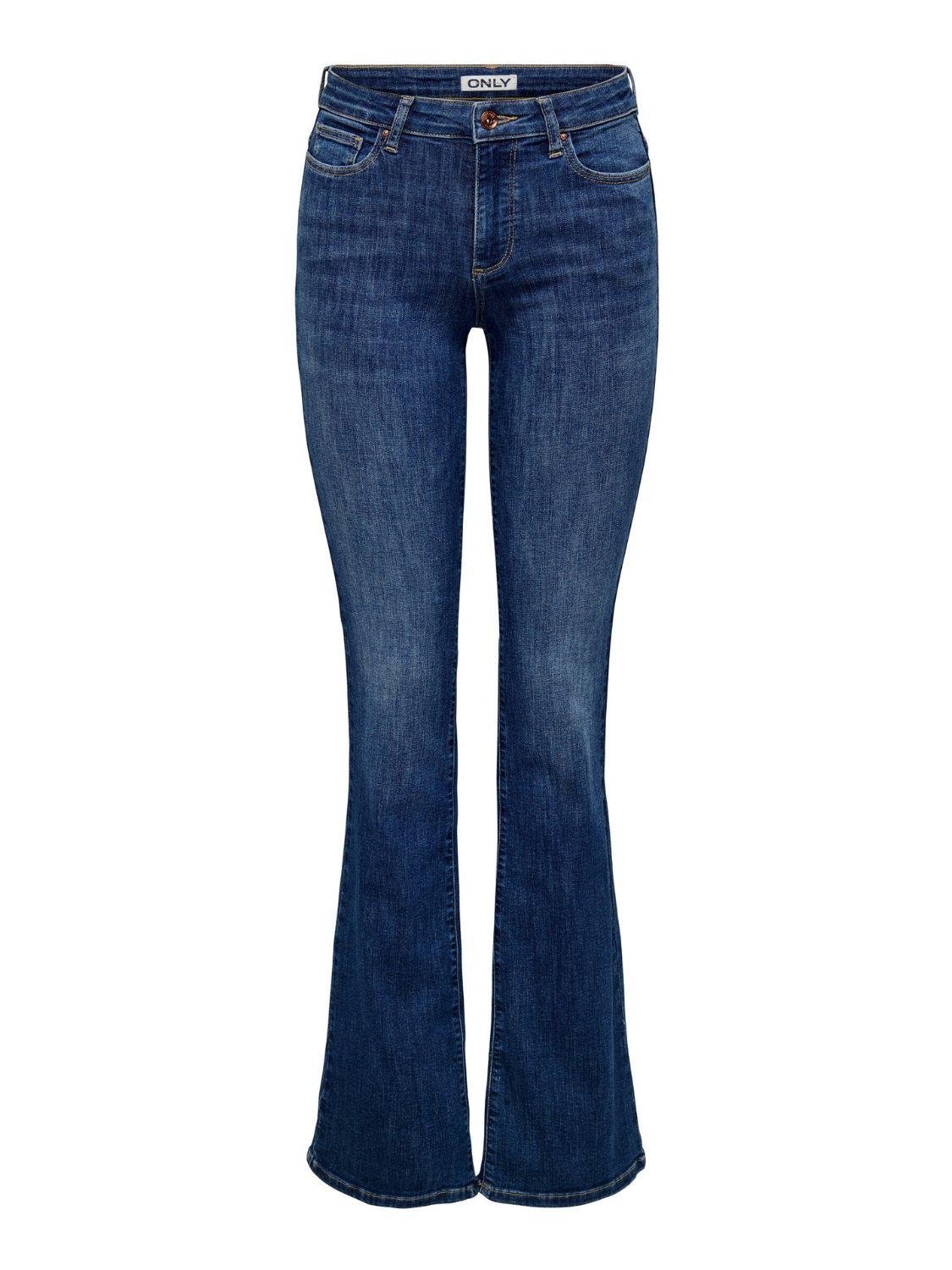 Jeans Flared fit Donna Dark Blue Denim - Santangelo