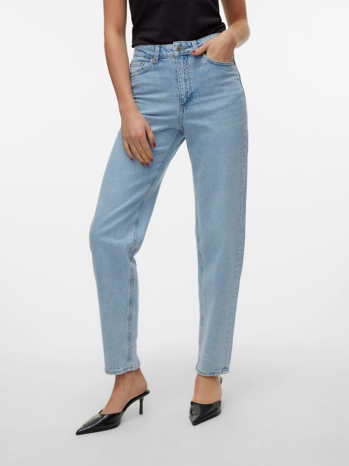 Jeans Mom fit Donna Light Blue Denim - Santangelo