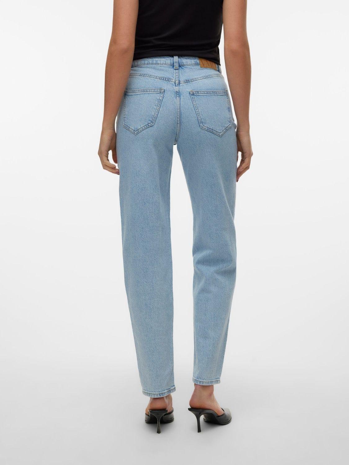 Jeans Mom fit Donna Light Blue Denim - Santangelo