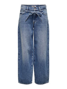 Jeans Straight fit Donna Medium Blue Denim - Santangelo