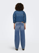 Jeans Straight fit Donna Medium Blue Denim - Santangelo