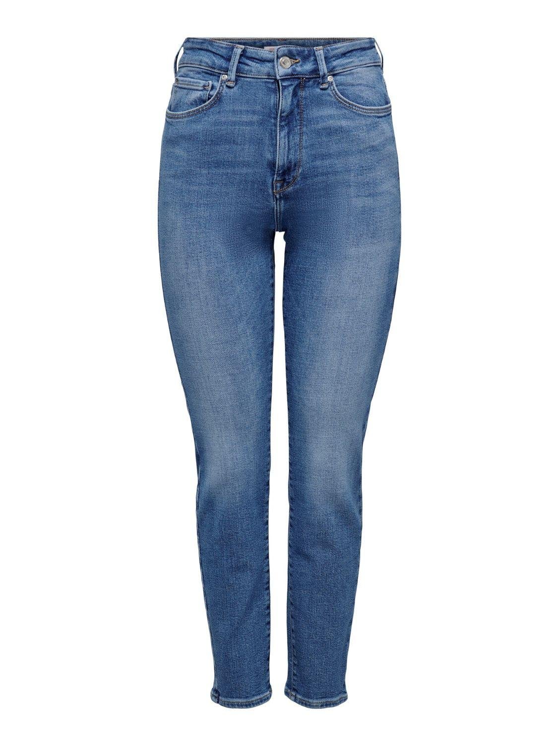 Jeans Straight fit Donna Medium Blue Denim - Santangelo