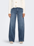 Jeans Wide Fit Donna Special Blue Grey Denim - Santangelo