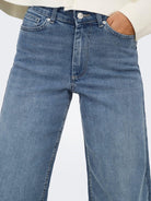 Jeans Wide Fit Donna Special Blue Grey Denim - Santangelo