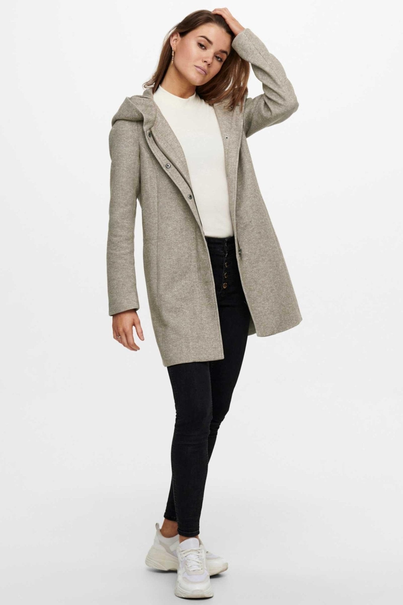 Only Cappotto Donna Sedona Grigio Verde - Santangelo