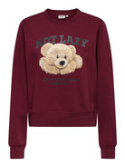 ONLY Only ONLBILA Felpa Donna Cabernet Lazy Felpa