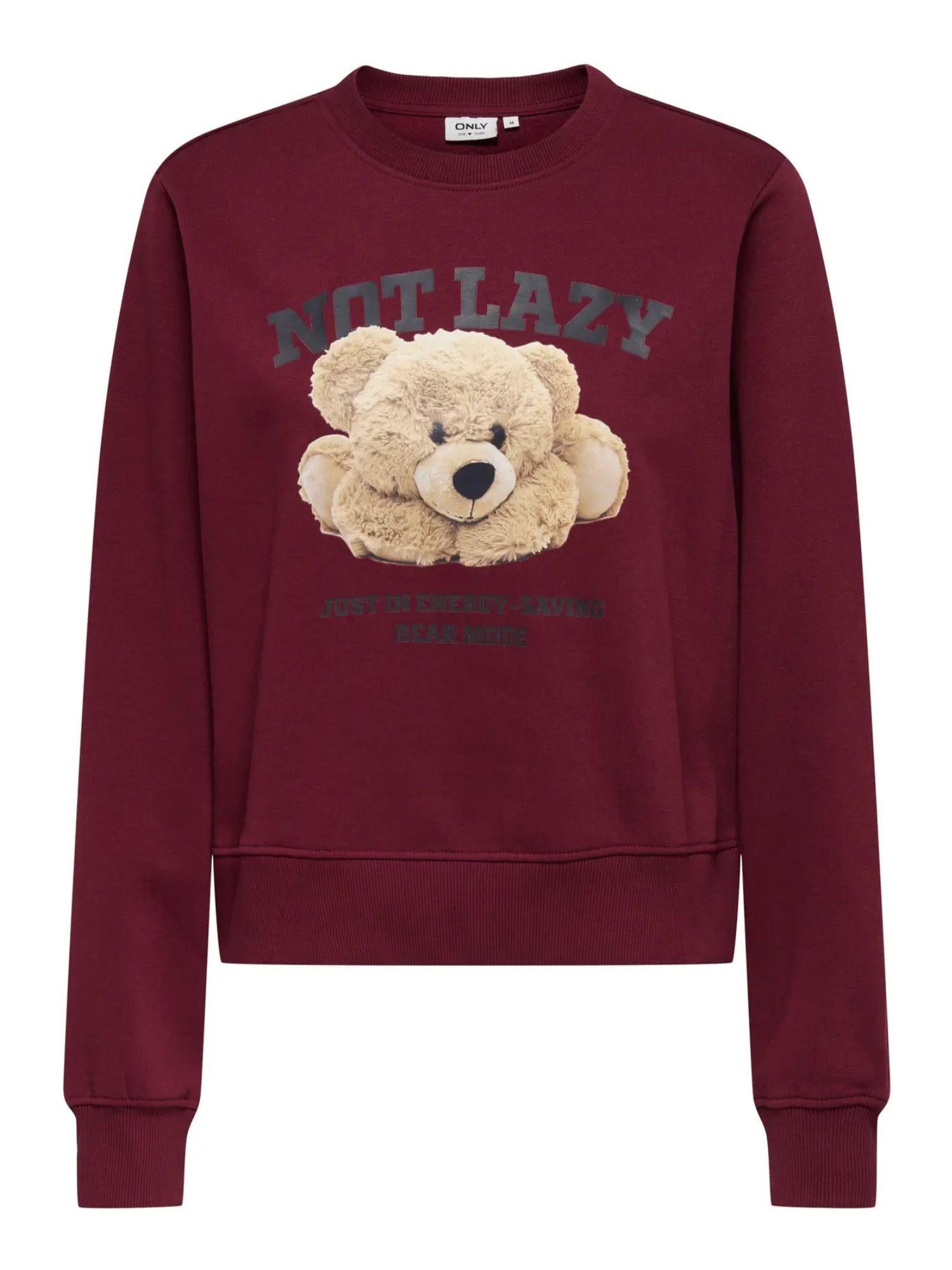 ONLY Only ONLBILA Felpa Donna Cabernet Lazy Felpa