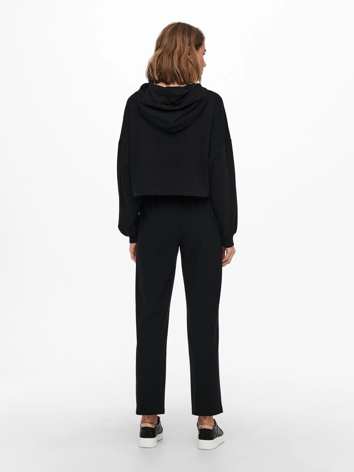 Only ONLPOPTRASH - SUKI Loose Fit Pantaloni a gamba larga Donna Nero - Santangelo