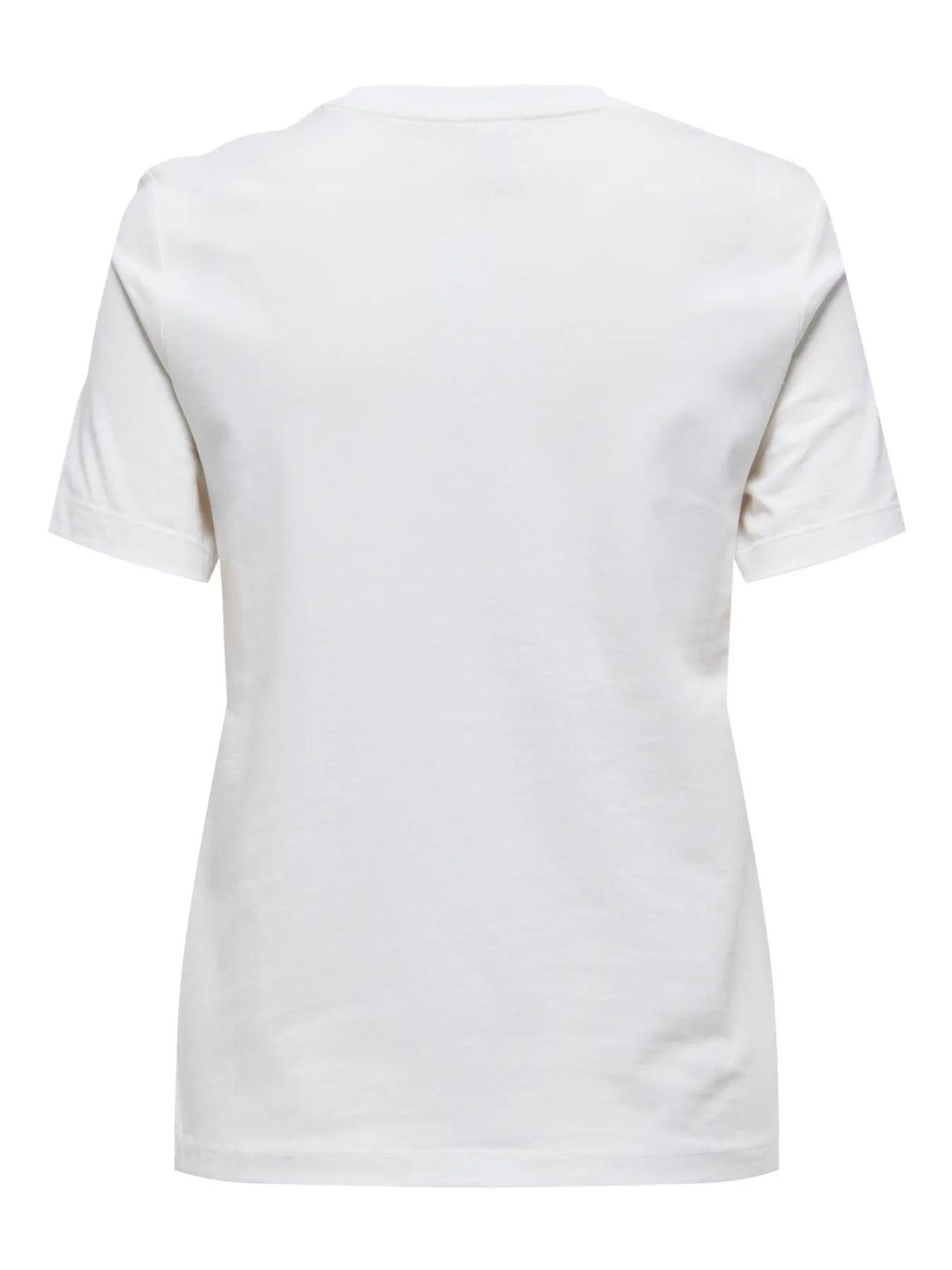 ONLY Only ONLTERESA T-Shirt Donna Bianco Cloud Dancer T-Shirt