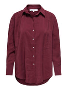ONLY Only ONLZAZIMA Camicia Donna Burgundy Camicia