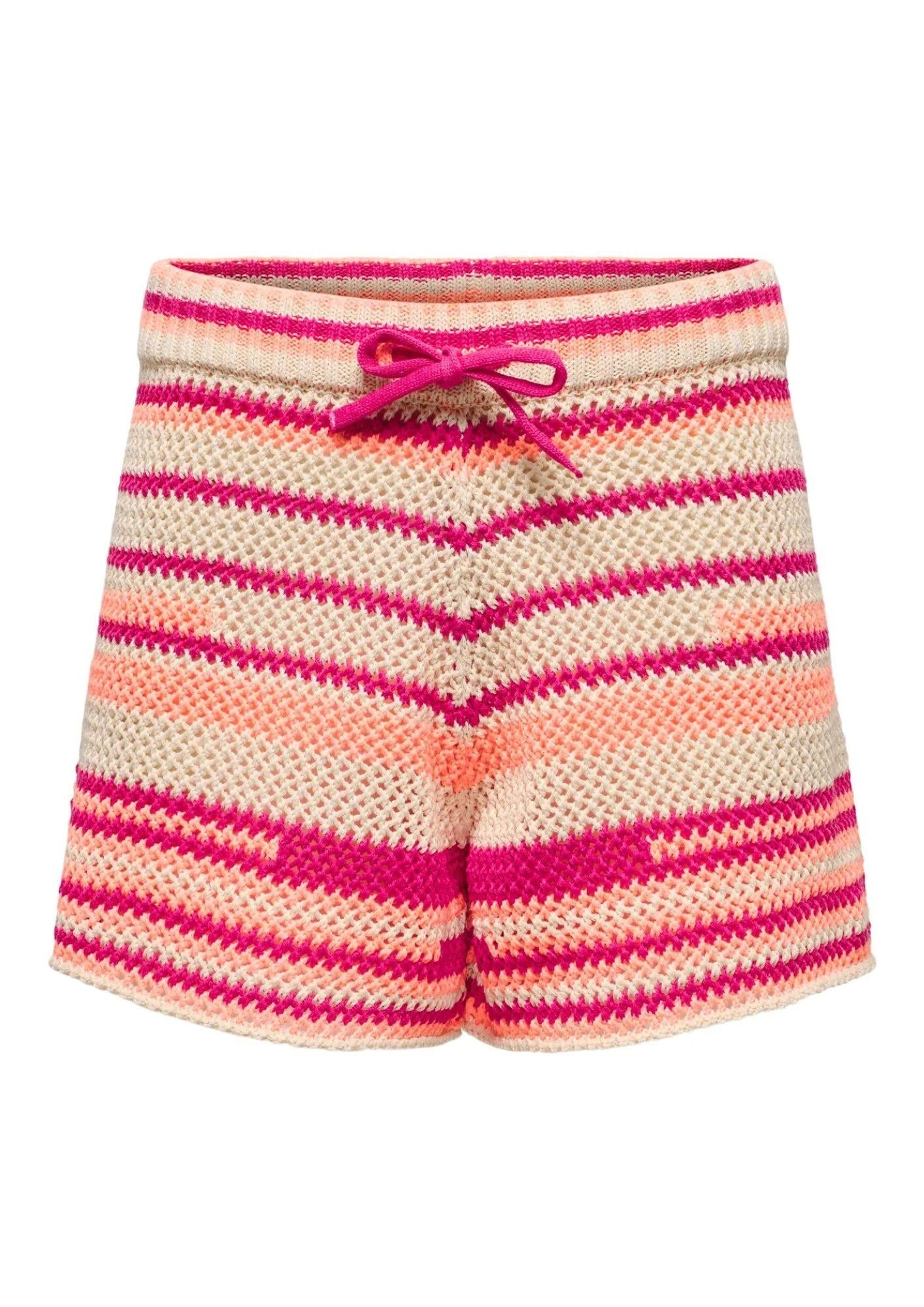 Pantaloncino Donna Beige e Fucsia - Santangelo