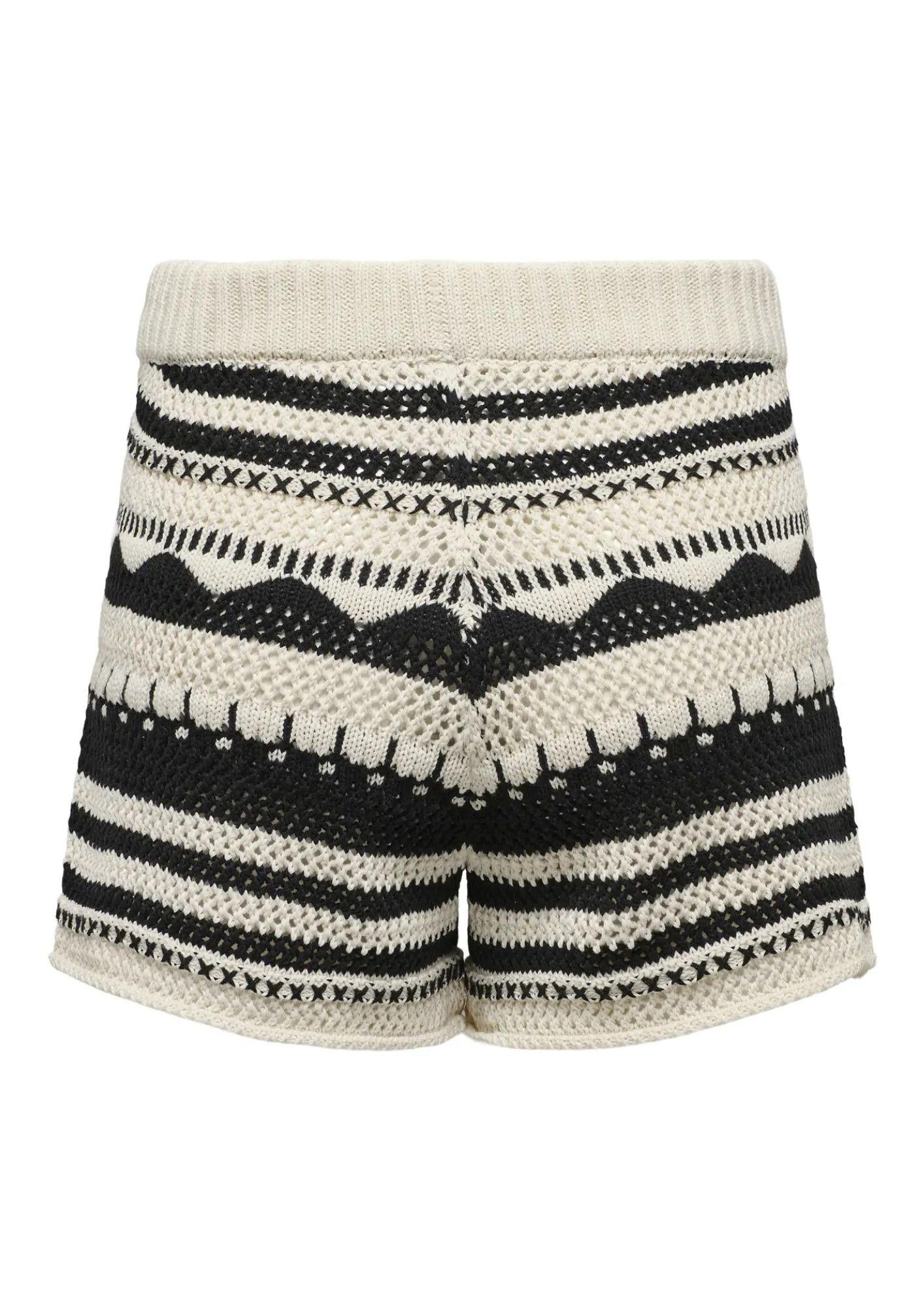 Pantaloncino Donna Beige e Nero - Santangelo
