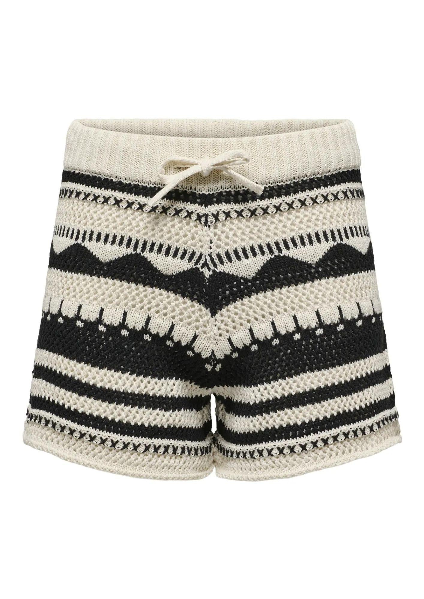 Pantaloncino Donna Beige e Nero - Santangelo