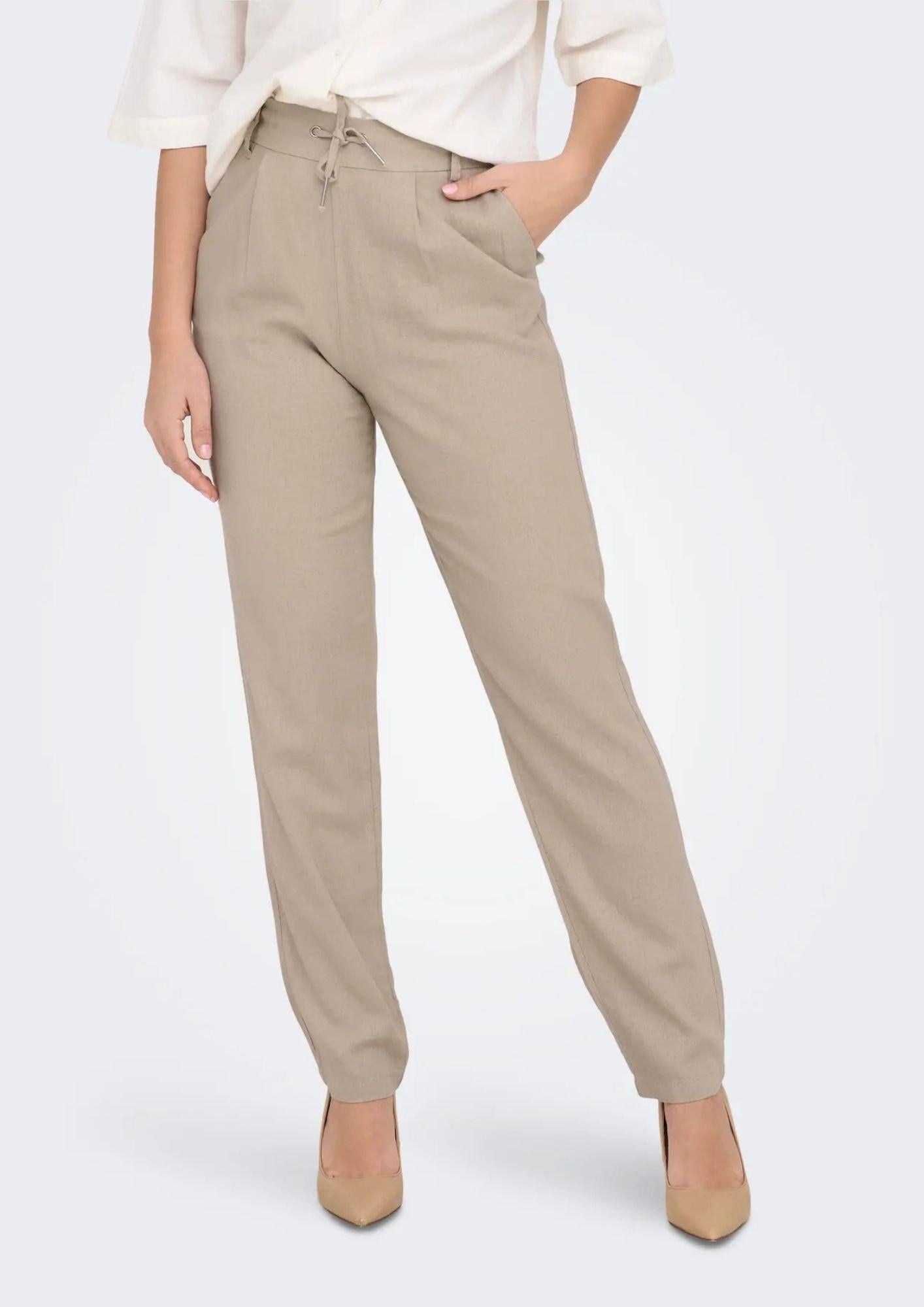 Pantalone Donna Beige - Santangelo