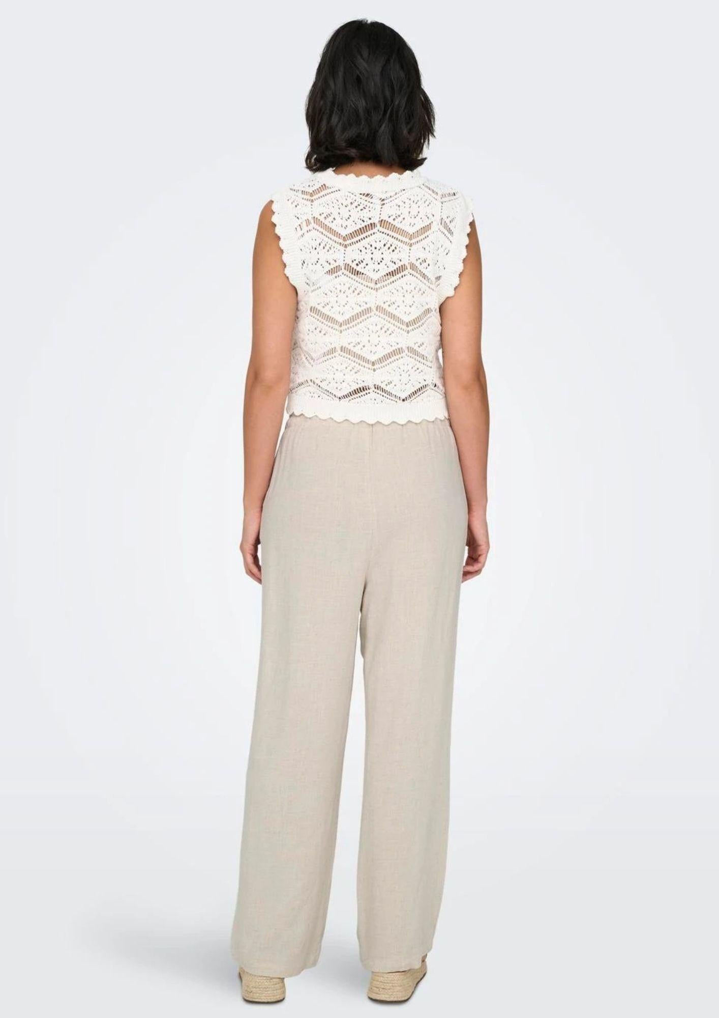 Pantalone Donna Beige - Santangelo