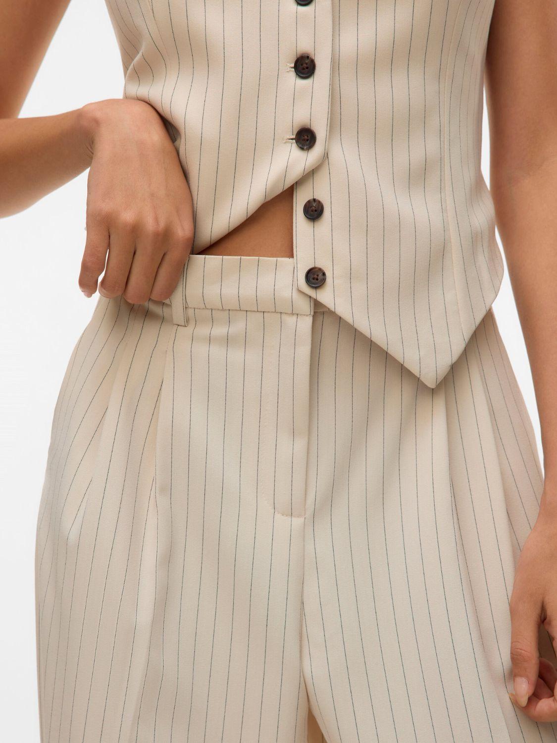 Pantalone Wide Fit Donna Oatmeal - Santangelo