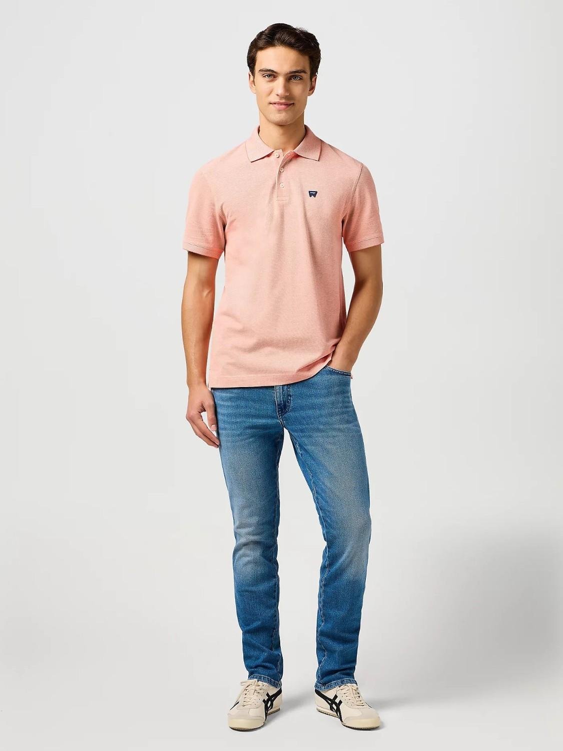 Refined Polo Shirt Uomo Orange - Santangelo