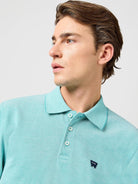 Refined Polo Shirt Uomo Teal - Santangelo