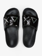 Sun68 Slippers Beach Sequin Ciabatte Nero Argento - Santangelo