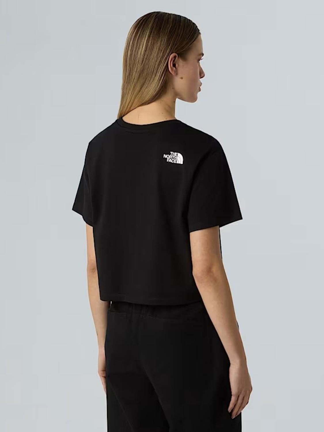 T-shirt corta in vita Simple Dome Donna TNF Black - Santangelo