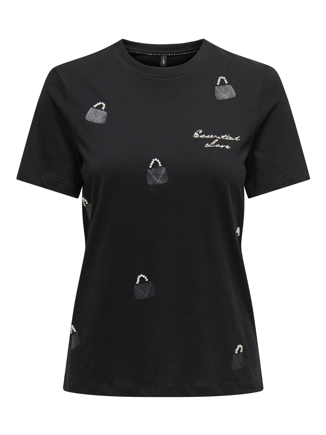 T-Shirt Donna Black Fierce essential - Santangelo