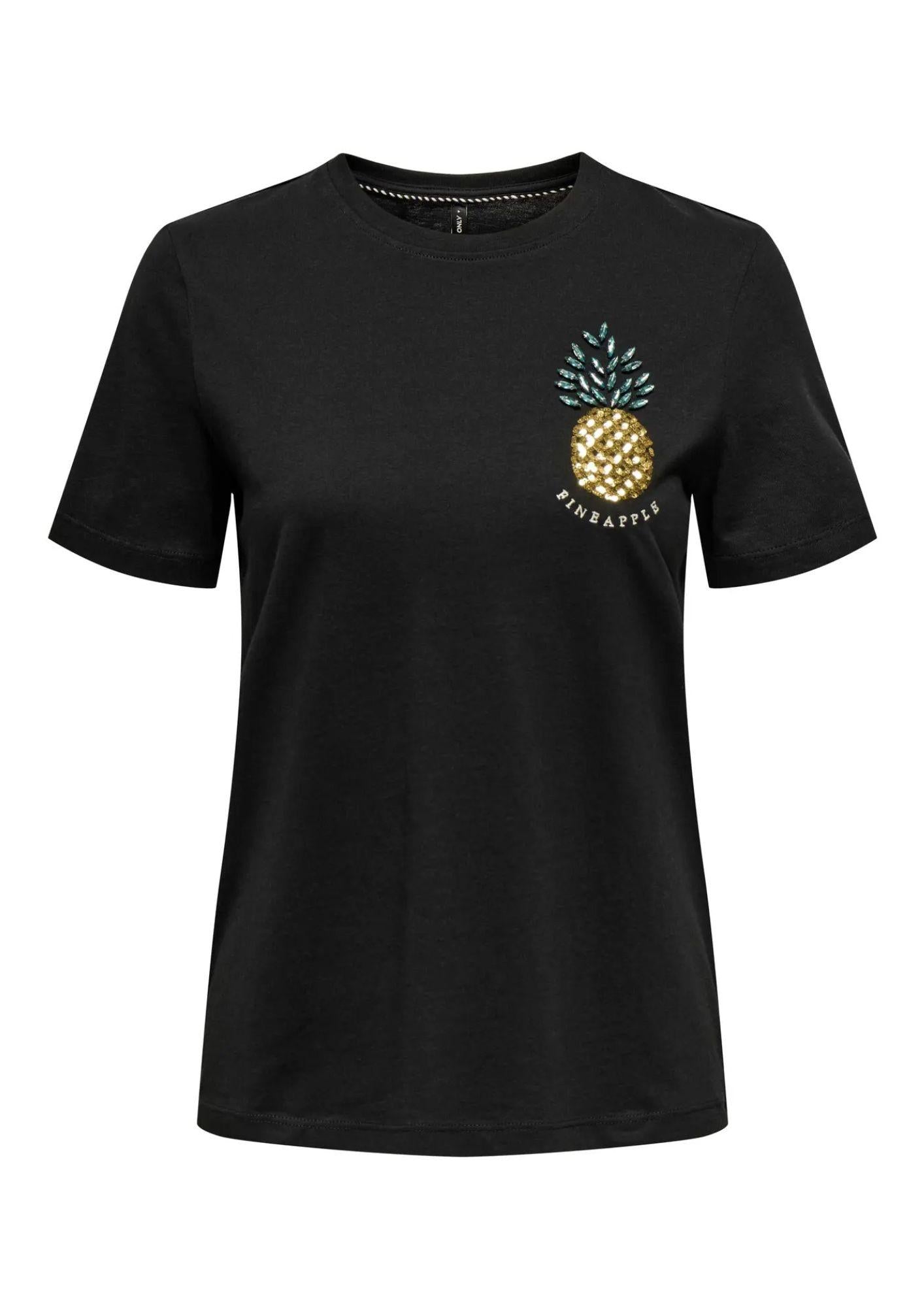 T-Shirt Donna Nera - Santangelo