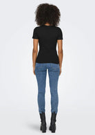 T-Shirt Donna Nera - Santangelo